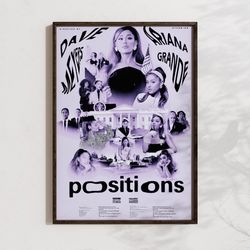 ariana grande poster vintage wall art music memorabilia retro wall art concert poster poster with frame a4, a2, a1 s