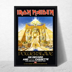 iron maiden band poster vintage wall art music memorabilia retro wall art concert poster poster with frame a4, a2,