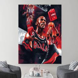 michael jordan canvas, michael jordan painting, michael jordan ready to hang, michael jordan poster, michael jordan prin