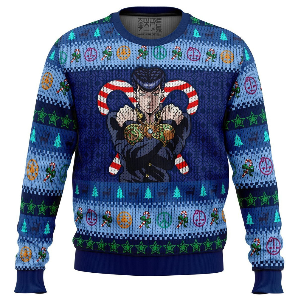 Josuke Higashikata Jojo Bizarre Adventure All Over Print Hoodie 3D Zip Hoodie 3D Ugly Christmas Sweater 3D Fleece Hoodie