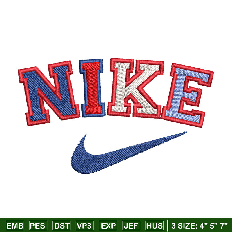 Nike color Embroidery Design, Brand Embroidery, Nike Embroidery, Embroidery File, Logo shirt, Digital download.jpg