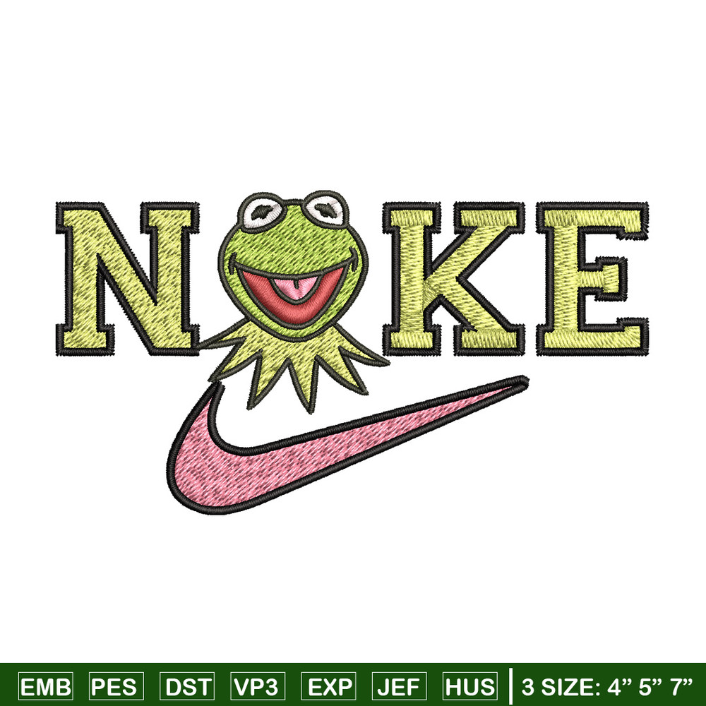 Nike frog Embroidery Design, Brand Embroidery, Nike Embroidery, Embroidery File, Logo shirt, Digital download.jpg