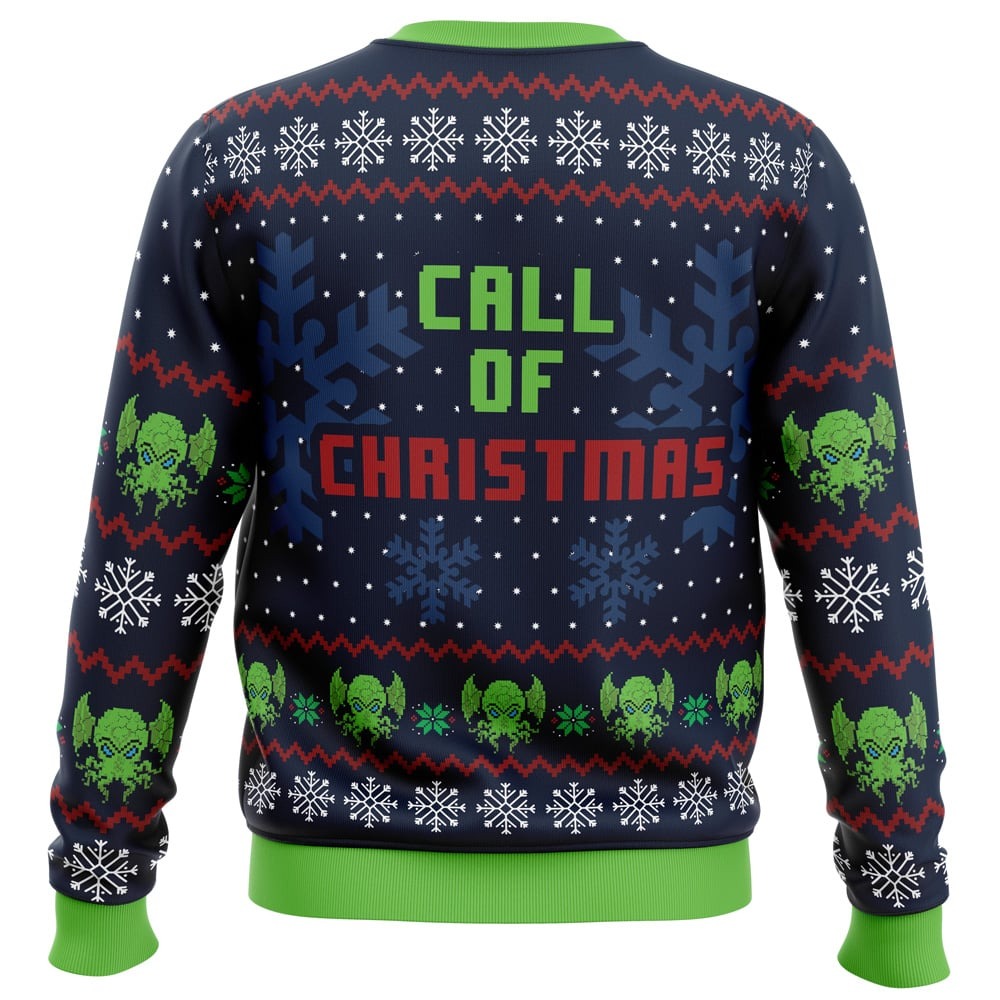 Call Of Christmas Cthulhu All Over Print Hoodie 3D Zip Hoodie 3D Ugly Christmas Sweater 3D Fleece Hoodie