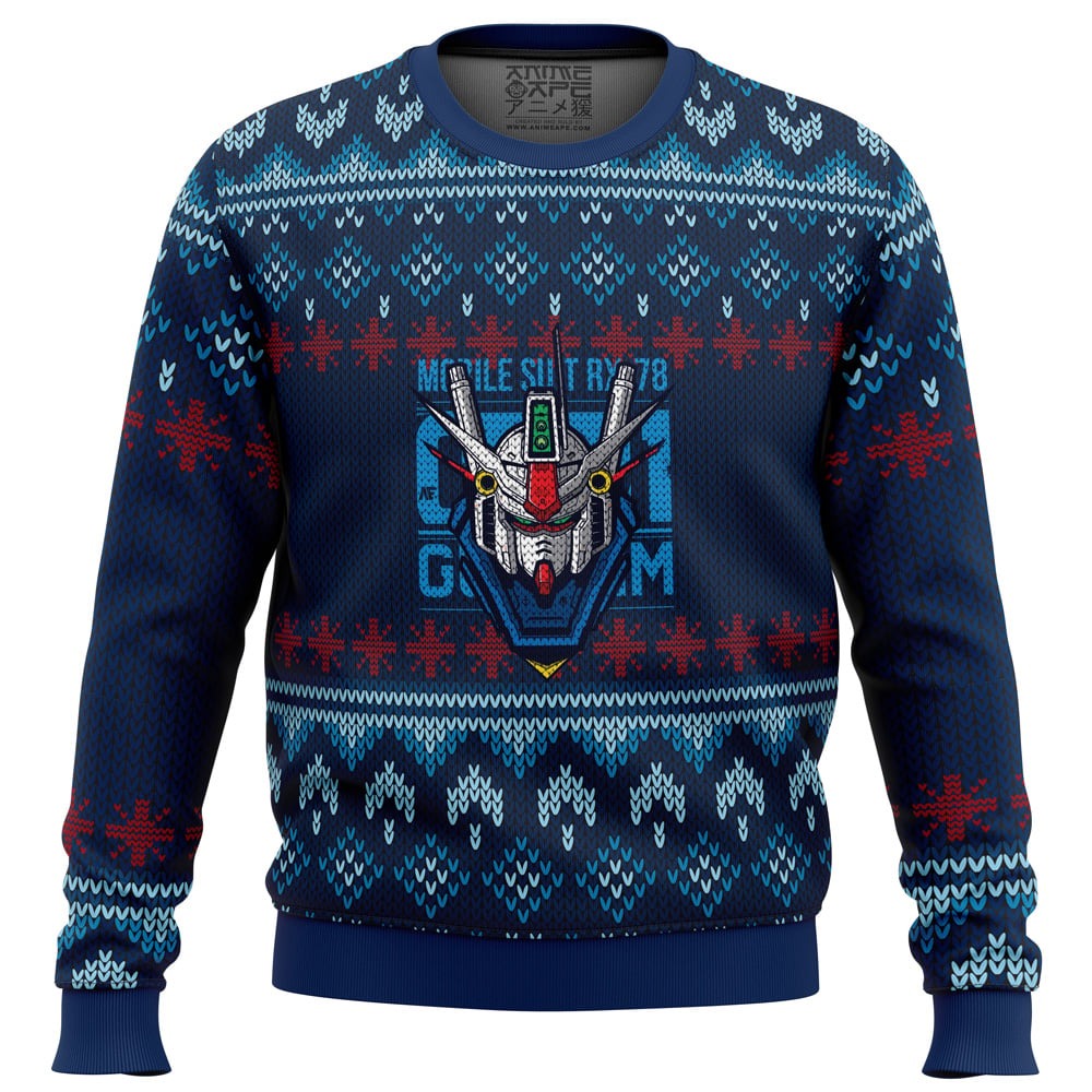 Gundam All Over Print Hoodie 3D Zip Hoodie 3D Ugly Christmas Sweater 3D Fleece Hoodie