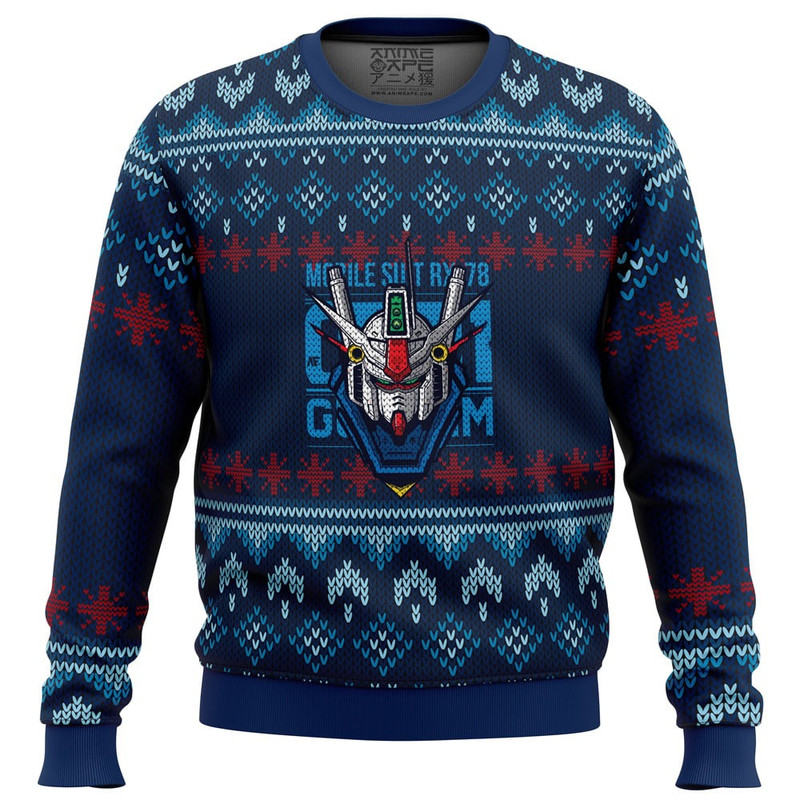 Gundam All Over Print Hoodie 3D Zip Hoodie 3D Ugly Christmas Sweater 3D Fleece Hoodie