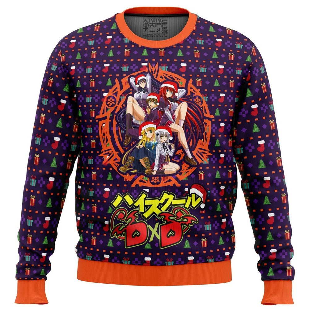High School DXD Dreaming His Own Harem All Over Print Hoodie 3D Zip Hoodie 3D Ugly Christmas Sweater 3D Fleece Hoodie
