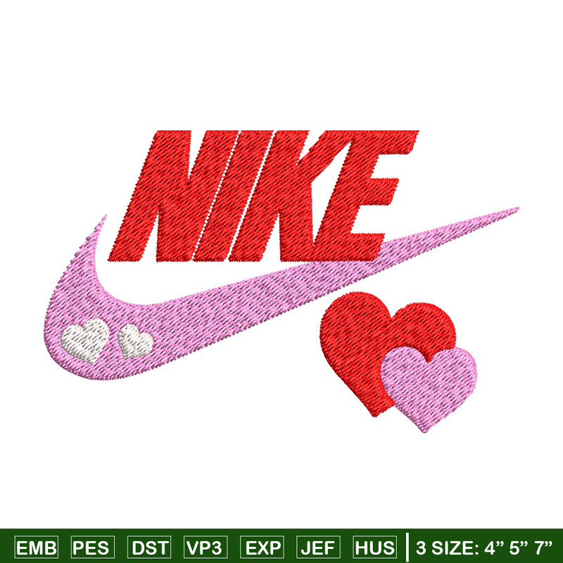 Nike pink love Embroidery Design, Brand Embroidery, Nike Embroidery, Embroidery File, Logo shirt, Digital download.jpg