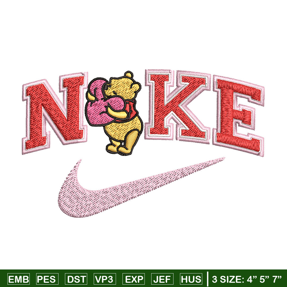 Nike pooh Embroidery Design, Pooh Embroidery, Nike Embroidery, Embroidery File, Logo shirt, Digital download.jpg
