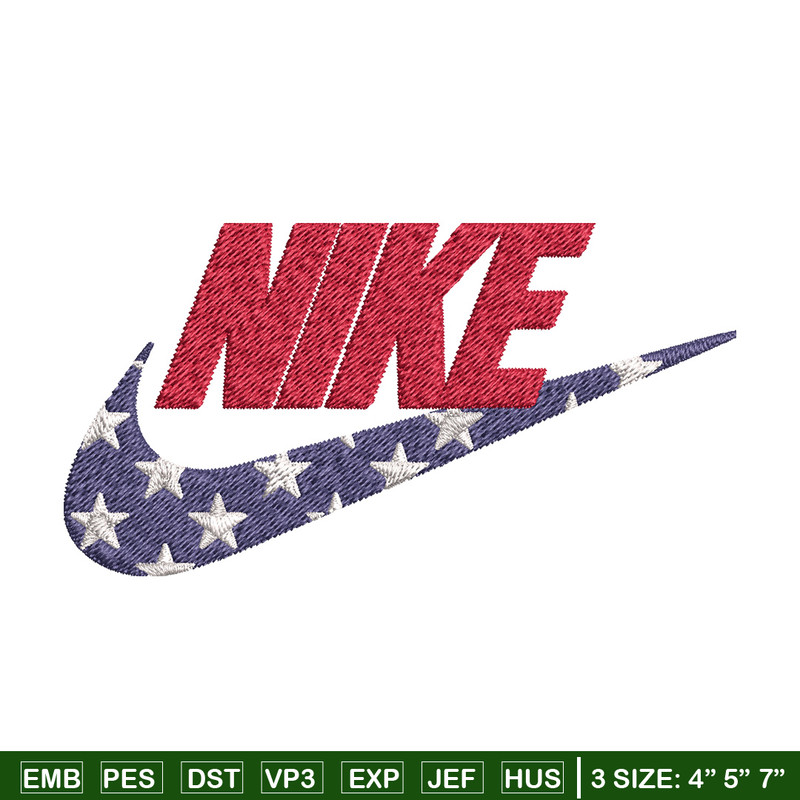 Nike red x star Embroidery Design, Brand Embroidery, Nike Embroidery, Embroidery File, Logo shirt, Digital download.jpg