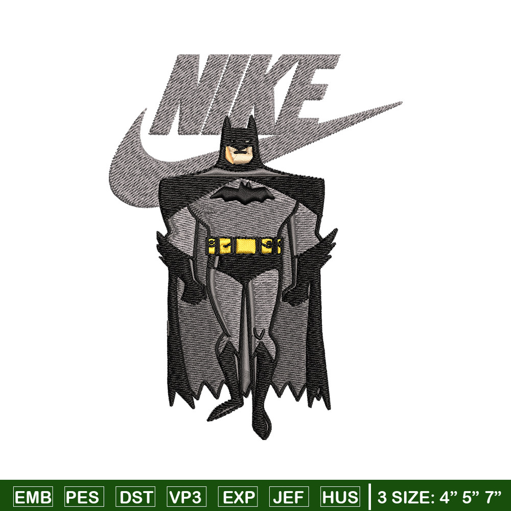 Nike Swoosh Batman Embroidery design, Batman cartoon Embroidery, Nike design, Embroidery file, Instant download..jpg