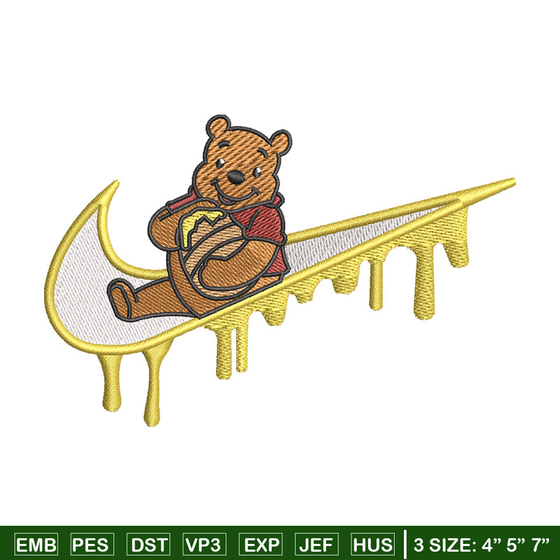 Nike Winnie the Pooh embroidery design, cartoon embroidery, Nike design, embroidery file, logo shirt, Digital download..jpg