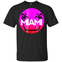 miami summer palms under the sun heat t-shirt