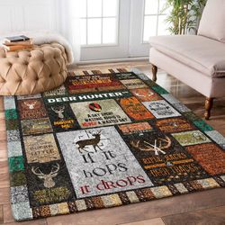 ggp20070119129 hunter hunting lovers deer hunting rug hunting