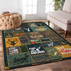ggp20070119130 hunter hunting lovers deer hunting rug hunting