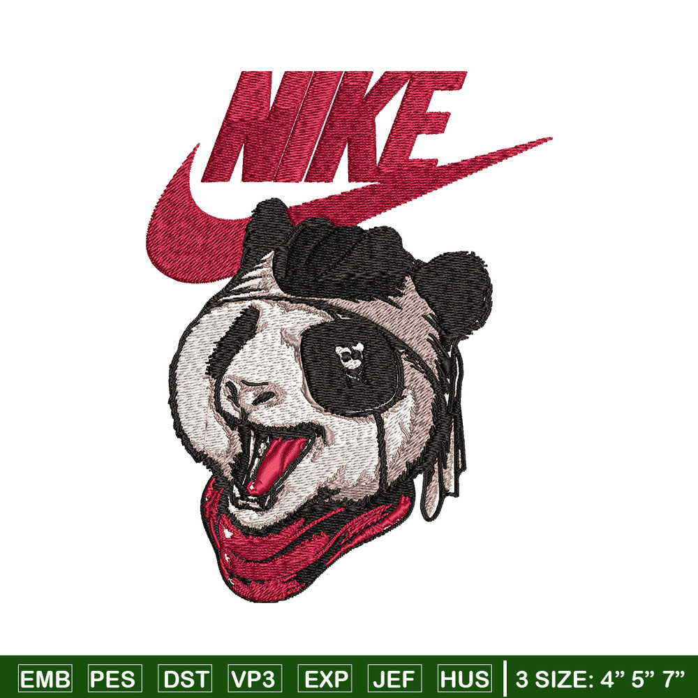 Panda cartoon Nike Embroidery design, Panda cartoon Embroidery, Nike design, Embroidery file, Instant download..jpg