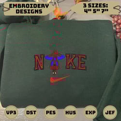 nike spiderman embroidered sweatshirt - embroidered sweatshirt/ hoodies, embroidery file, digital download