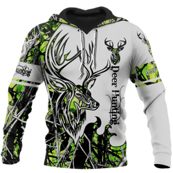 ggp20070119158 hunter hunting lovers deer hunting toxic camo 3d all over print hoodie