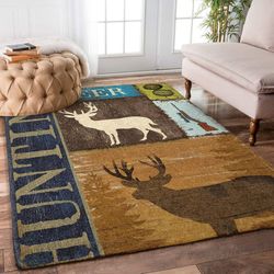 ggp20070119194 hunter hunting lovers deer hunting rug