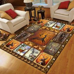 ggp20070119277 hunter hunting lovers deer loving you rug