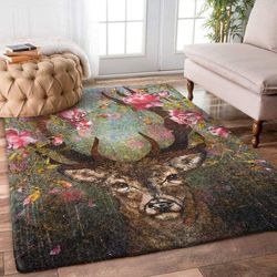 ggp20070119316 hunter hunting lovers deer rose deer rug