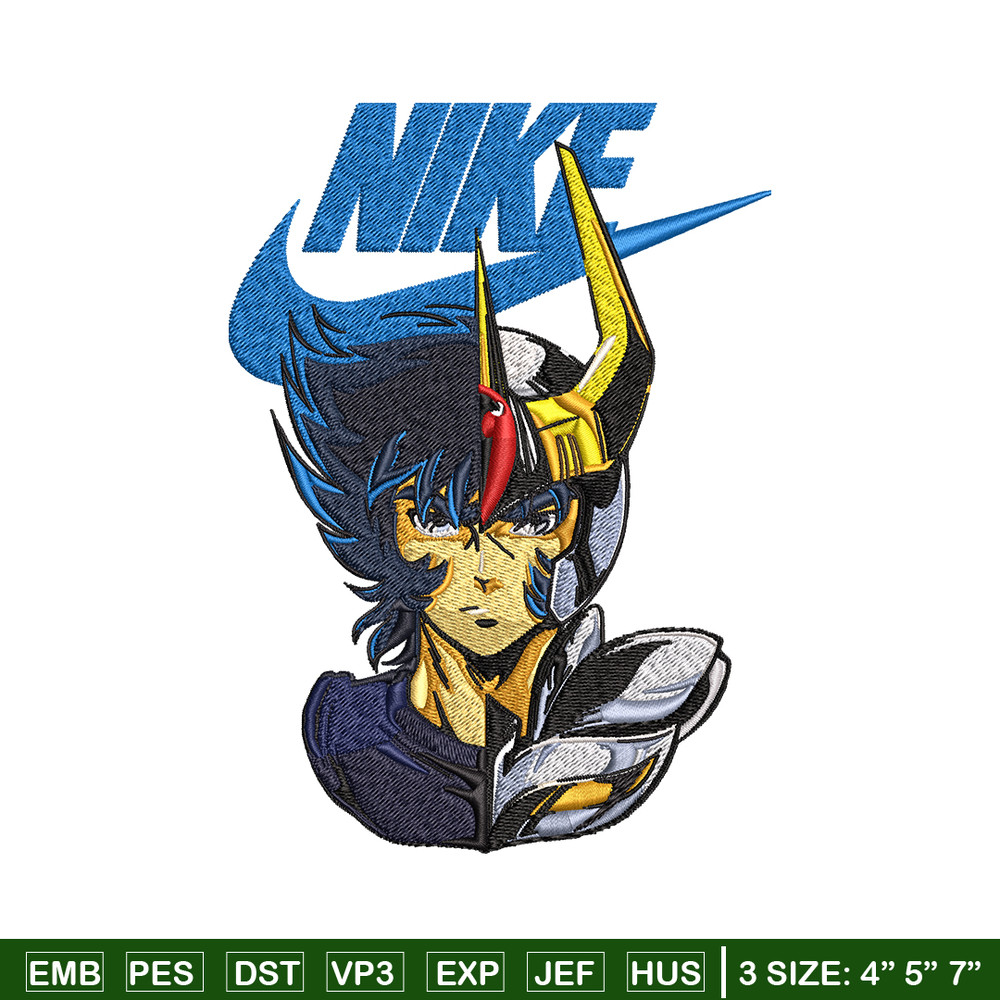 Saint seiya Nike Embroidery design, saint seiya Nike Embroidery, Nike design, Embroidery file, Instant download..jpg