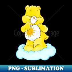 CARE Bear - Rainbow Cartoon vintage childhood animated 1980s cartoons friendship love Sunshine - Artistic Sublimation Digital File - Revolutionize Your Designs