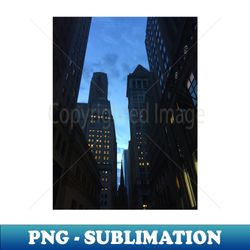 Wall Street Manhattan New York City - PNG Transparent Sublimation File - Create with Confidence