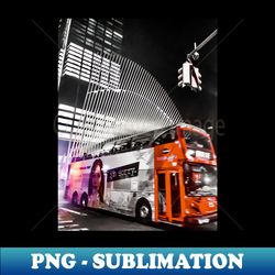 Tour Bus in Manhattan New York City - Exclusive Sublimation Digital File - Bring Your Designs to Life