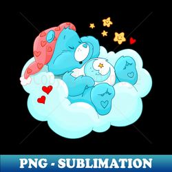 Care Bear Sleepy Rainbow Nostalgic 80s Retro Vintage Childhood Cartoon - Instant PNG Sublimation Download - Spice Up Your Sublimation Projects