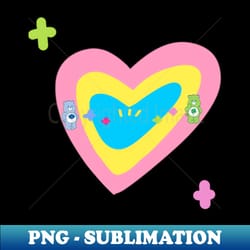 care bears in love - trendy sublimation digital download - vibrant and eye-catching typography