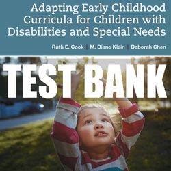 Test Bank For Adapting Early Childhood Curricula for Children with Disabilities and Special Needs 10th Edition All Chapt