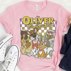 disney oliver company checkerboard poster tshirt unisex tshirt adult tee tank top kid tshirt long sleeve sweatshirt