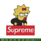 Supreme Lisa Simpson Embroidery design, Simpson Embroidery, cartoon design, Embroidery File, Digital download..jpg