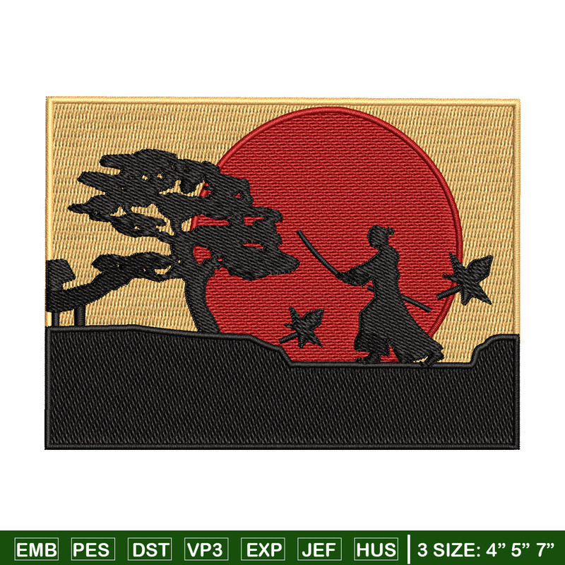 Swordsman moon embroidery design, Swordsman embroidery, embroidery file, Picture design, logo shirt, Digital download..jpg