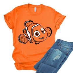 disney pixar finding dory transparent nemo big face wave tshirt, magic kingdom, walt disney world, disneyland family mat