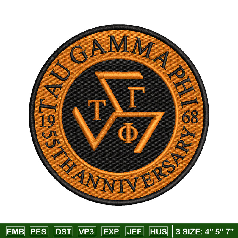 Tau Gamma Sigma embroidery design, logo embroidery, embroidery file, logo design, logo shirt, Digital download..jpg
