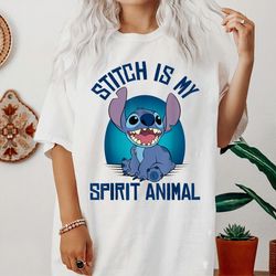 disney stitch cute lilo and stitch shirt, spirit animal stitch shirt, disneyland family vacation trip, matching shirts,m