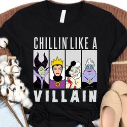 disney villain gang ursula evil queen cruella maleficent ,disney family matching shirt, walt disney world shirt, disneyl