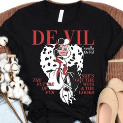 disney villains cruella de vil magazine cover shirt, disney family matching shirt, walt disney world shirt, disneyland t