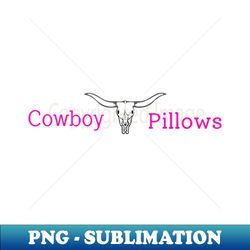 cowboy pillows - signature sublimation png file - revolutionize your designs