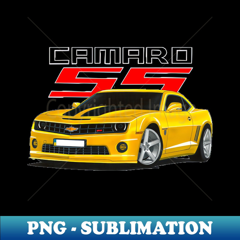 EM-20231029-5690_Outstanding adorable exclusive art american movie muscle car Transformers yellow Bumblebee Chevrolet Camaro SS V8 Autobots 3697.jpg