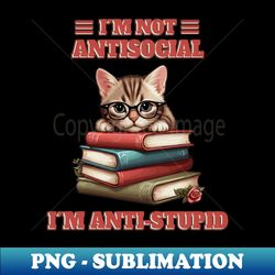 Smart Baby Cat - High-Resolution PNG Sublimation File - Enhance Your Apparel with Stunning Detail