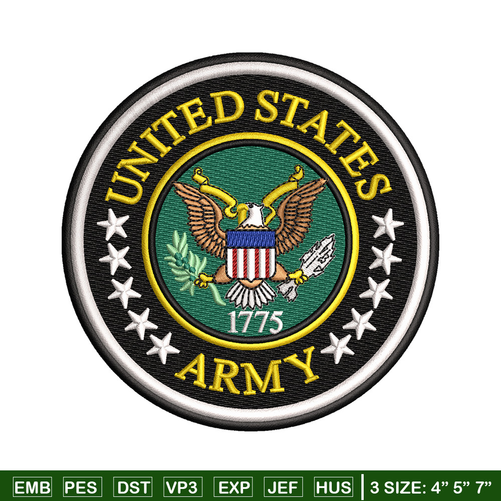 United States Army embroidery design, United States Army embroidery, logo design, embroidery file, Digital download..jpg