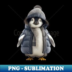 Baby Penguin - Vintage Sublimation PNG Download - Unlock Vibrant Sublimation Designs