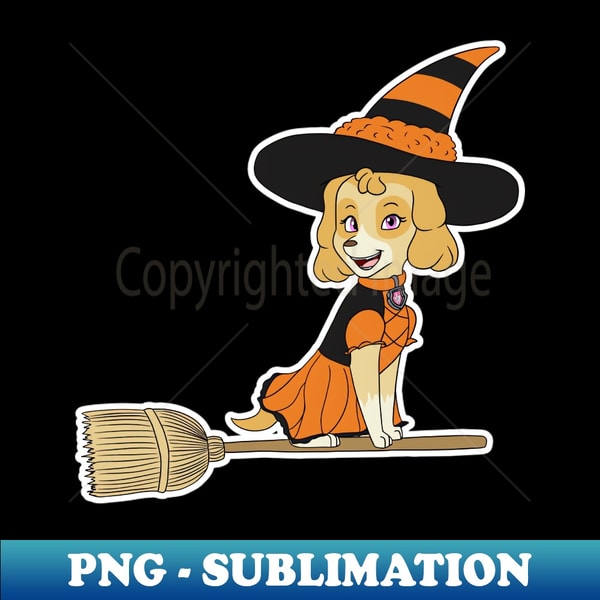 PAW Patrol Halloween Witch Skye Exclusive PNG Sublimation Inspire paw-patrol-halloween-witch-skye-exclusive-png-sublimation-inspire