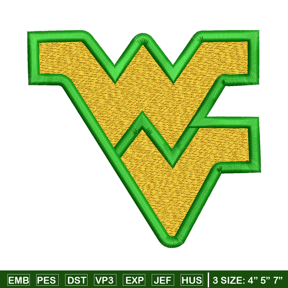 West Virginia Mountaineers embroidery design, West Virginia Mountaineers embroidery, Sport embroidery, NCAA embroidery..jpg