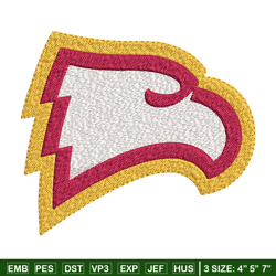 Winthrop Eagles embroidery design, Winthrop Eagles embroidery, logo Sport, Sport embroidery, NCAA embroidery.