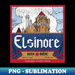 Elsinore Beer - vintage logo - Exclusive Sublimation Digital File - Stunning Sublimation Graphics