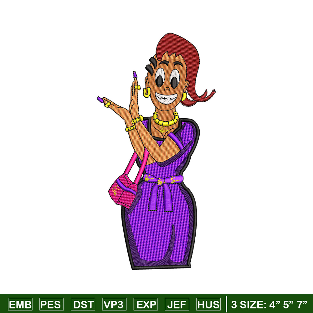 Yike girl embroidery design, Yike girl embroidery, logo design, Logo shirt, embroidery file, Digital download.jpg