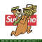 Yogi Bear Supreme Embroidery design, Yogi Bear Embroidery, cartoon design, logo shirt, Embroidery File, Instant download.jpg